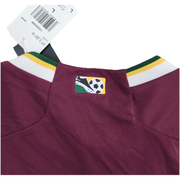 Adidas Womens MLS Portland Timbers Archive Replica Jersey Red LARGE NWT $100 - Picture 10 of 10